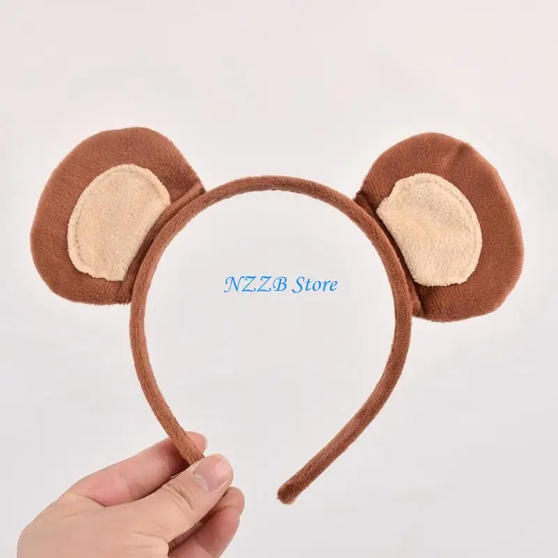 

T21F Kids Animal Costume Monkey Ears Headband Tail 2 pcs Set