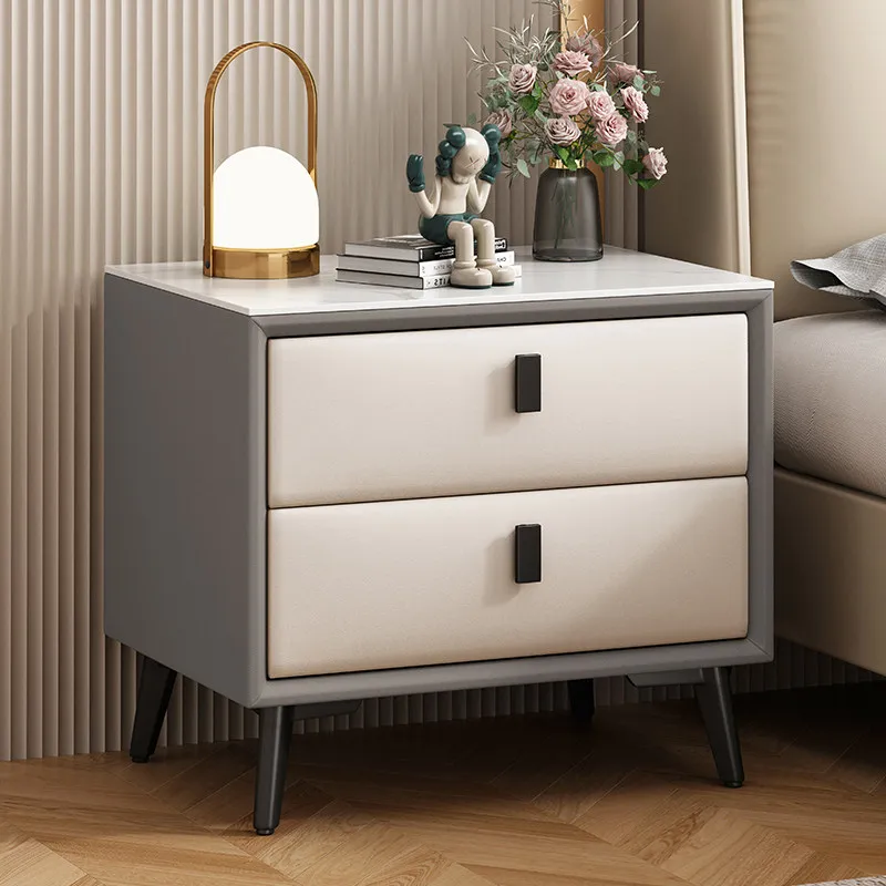 Red Removable Bedside Table Nordic Glossy Gothic Minimalist Bedside Table Unique Mini Muebles Para Hogar Bedroom Furniture