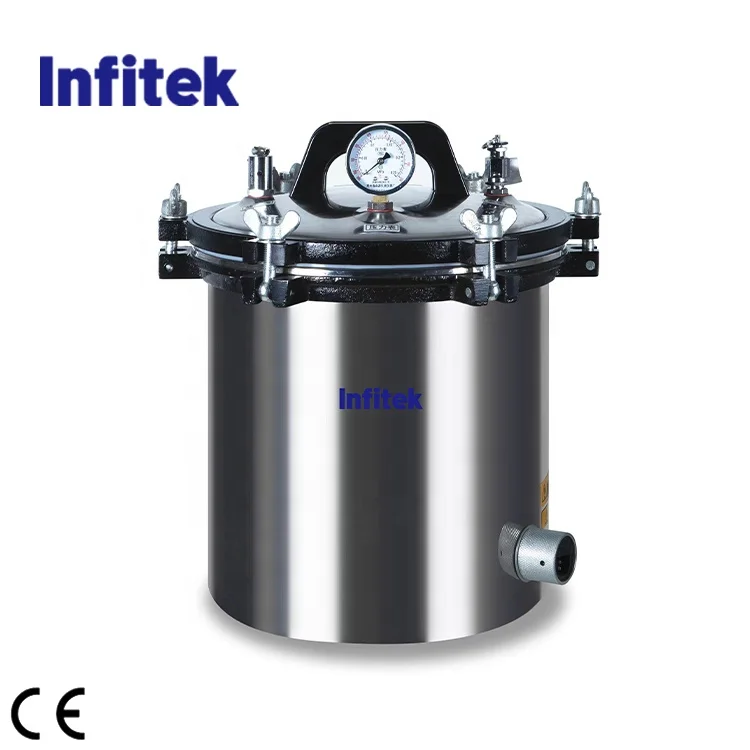 CE Certified 18L 24L Electric Heated Portable autoclave / Pressure Steam Sterilizer with Automatic microcomputer