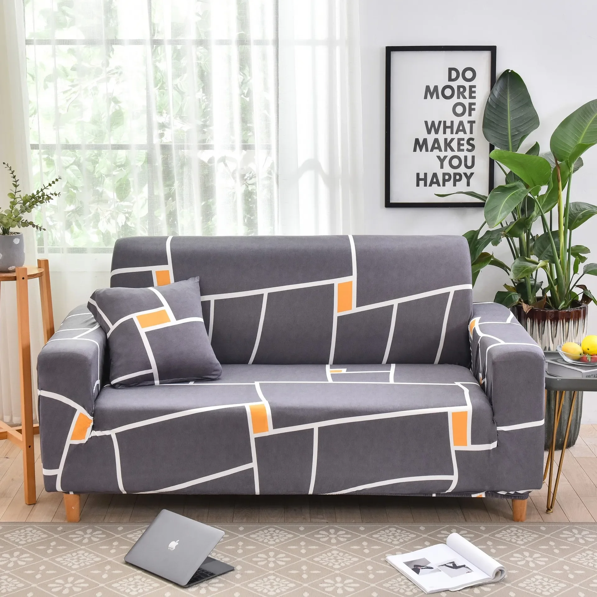 

New Geometry Printed Sofa Cover Home Decor Stretch Sofa Slipcovers Living Room Anti-dirty Washable Elasic Couch 1/2/3/4 Seaters