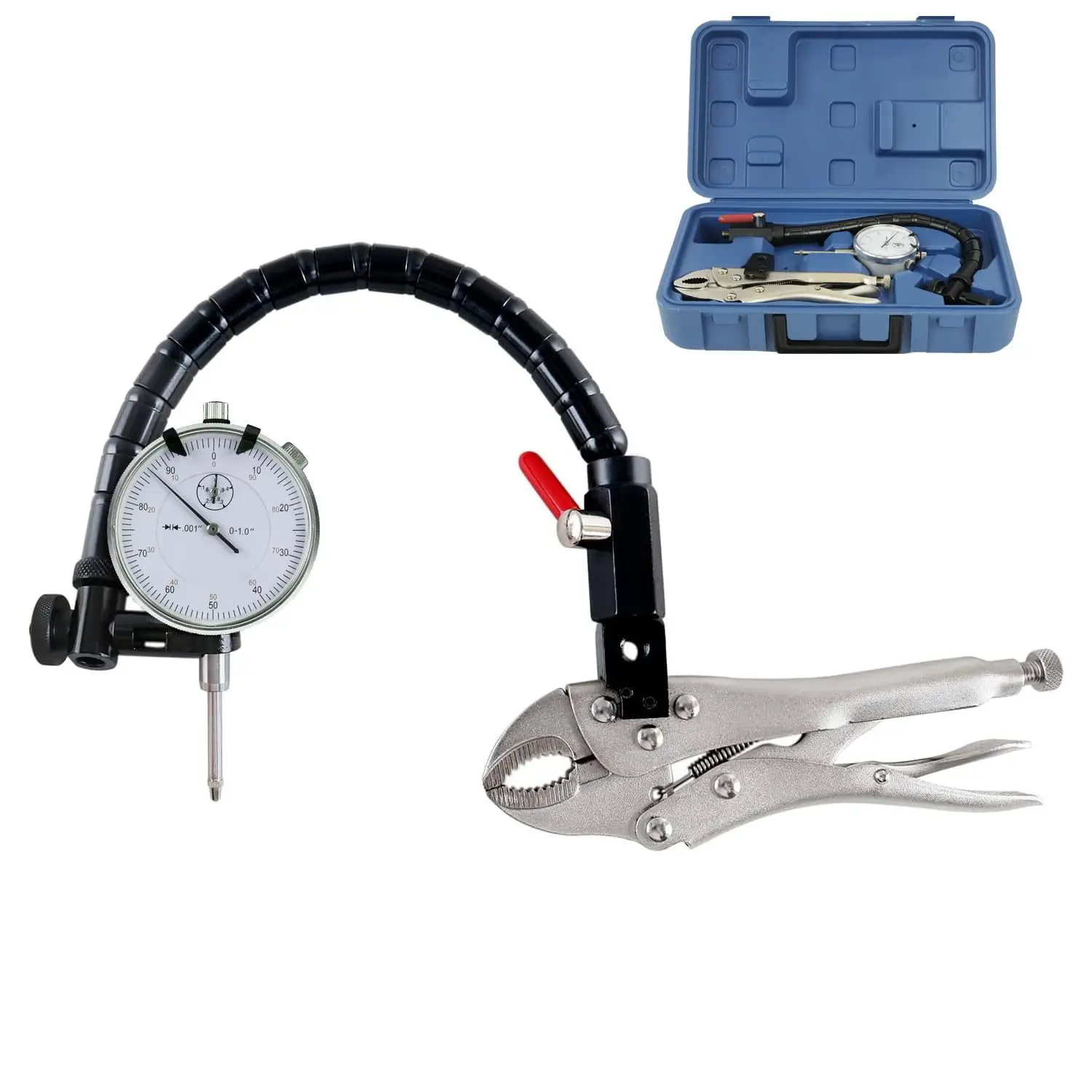 Brake Disc Runout Detector Magnetic Magnetic Gauge Holder Universal Flexible Serpentine Dial Gauge Holder Magnetic Gauge
