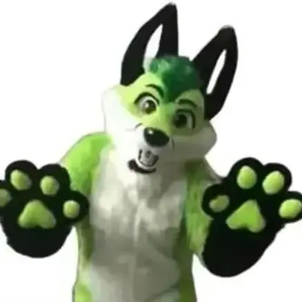 

Leg Long Furry Husky Adults Mascot Costume Fun Outfit Suit Birthday Party Halloween Outdoor Suits