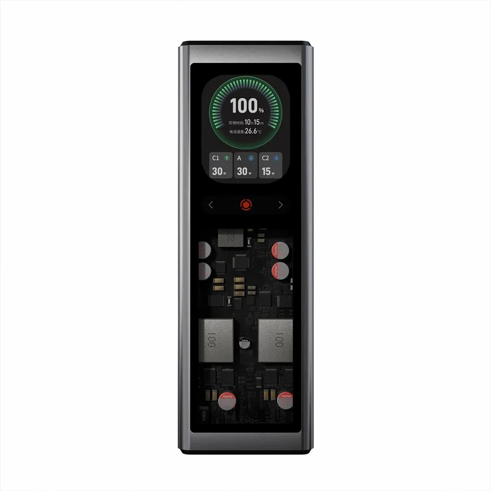 PD140W PowerBank 20V7A 20000 мАч/74 Втч 2,01 дюйма TFT цветной экран PPS QC мототелефон ноутбук умные часы 2 Type-C1USBA быстрая зарядка