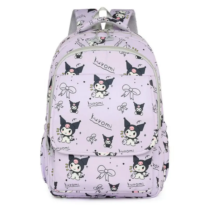 Mochila Kuromi-Sac à Dos d'École de Grande Capacité pour Femme et Adolescente, Nouvelle Collection