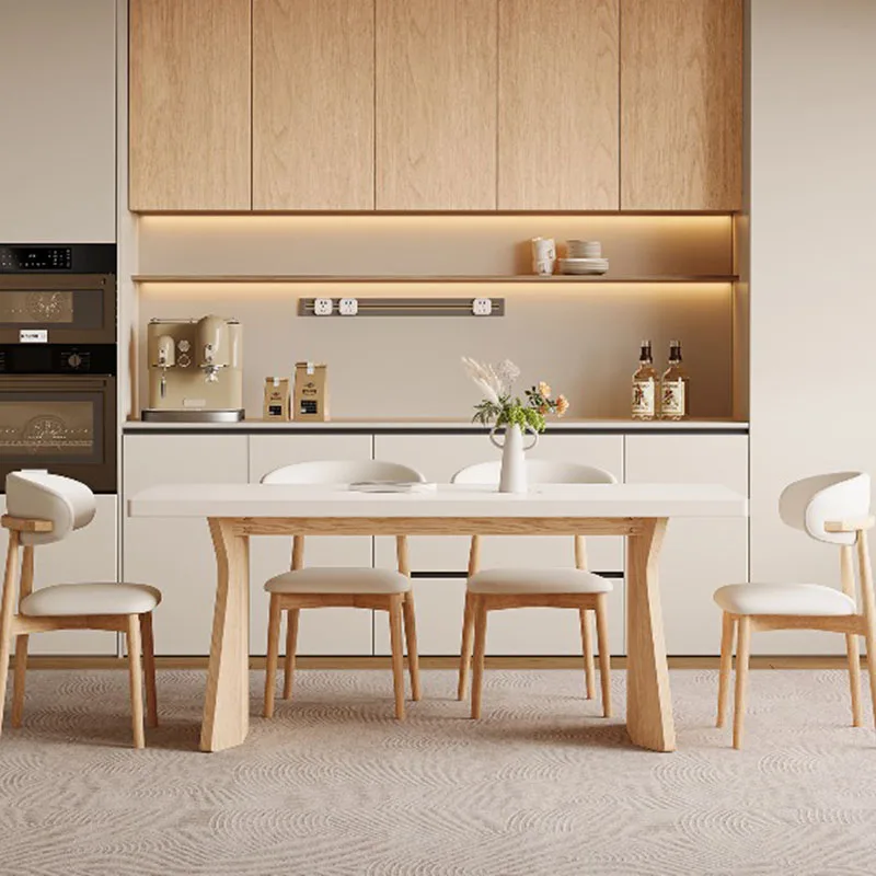 Interior Fashion Dining Table Luxury Design Big Size Room Decor Salon Cheap Dining Table Vintage Mesas De Jantar Home Furniture