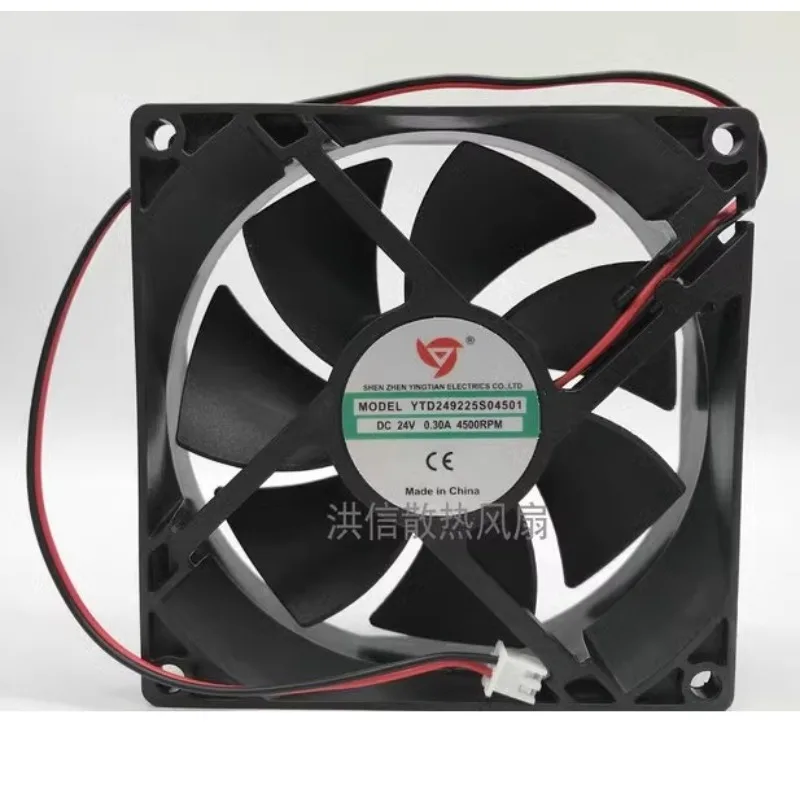 Original CPU Fan for YTD249225S04501 9CM 24V 0.30A 4500RPM Cooling Fan 90*90*25MM