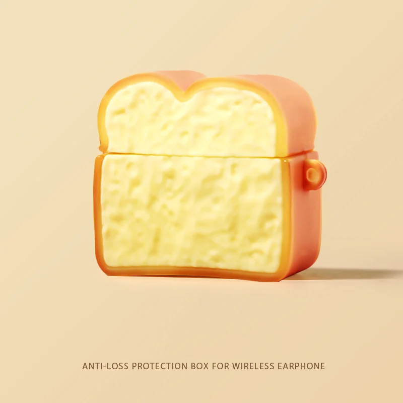 Cute Bear Hamburger Earphone Case for AirPods 4 Cover 2024 Wireless Headphone Silicione Cover for AirPods Pro 2 Charging Box