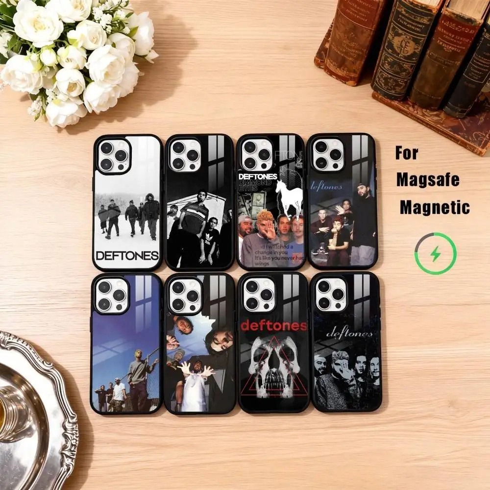 

Rock Band D-Deftones Phone Case For iPhone17,16,15,14,13,12,11 Plus,Pro Max Magnetic For Magsafe Wireless Charging