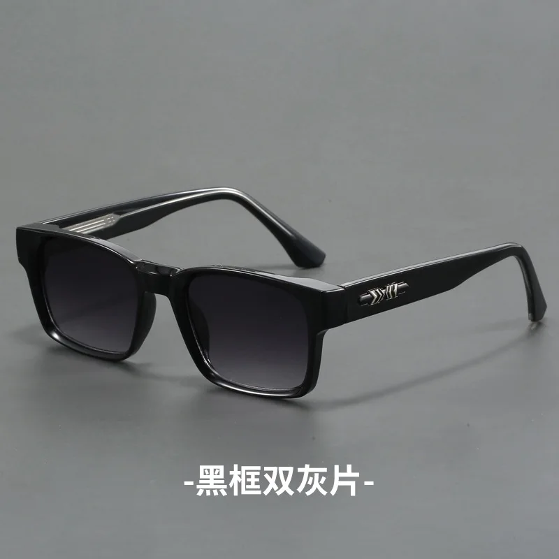 New Men's Advanced Ultra Light Coarse Frame Fashion Square Sunglasses Women Men Trendy Anti Mist Outdoor Driving Shades UV400