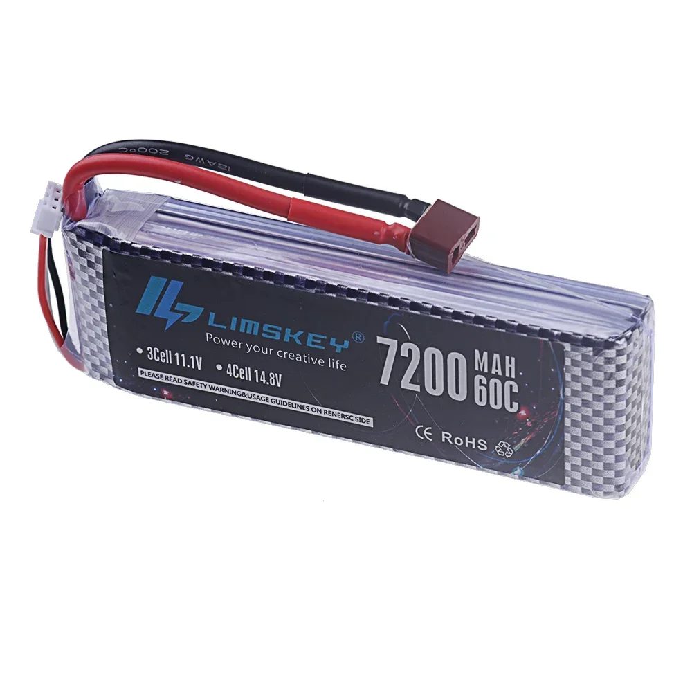 Upgrade 7200MAH 7.4V 60C LiPo Battery 2S With T TRX XT90 Plug For RC Quadcopter Helicopter Car Boat Drone Spare Parts 2S Battery