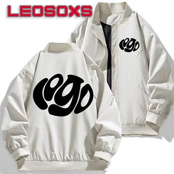 2026 Autumn New Men's Pilot Jacket Fashion Casual Light Solid Color Baseball Uniform Sportswear Jacket, DIY LOGO S-4XL 2