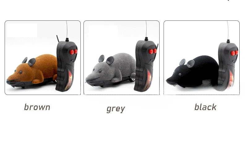 Manufacturer wholesale black gray brown remote control cat and mouse toys