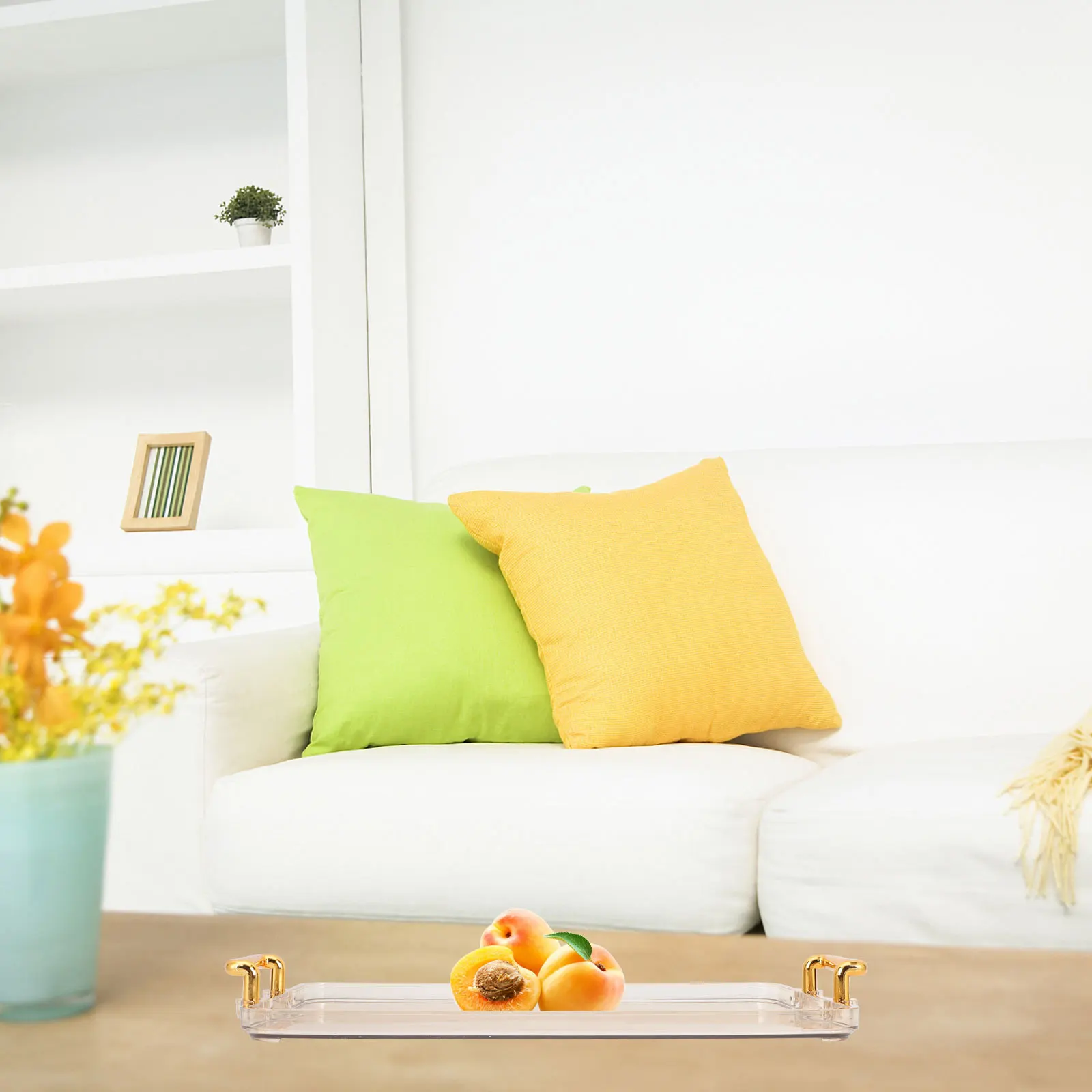 

Durable Rectangular Cake Tray Anti Fall Material Practical Food Storage Multi Function Dessert Plate Household Jewelry Supply