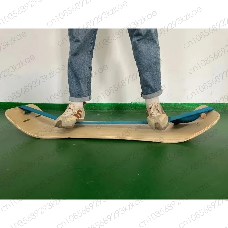 

Maple Wood Balance Board, Dual Banana Shape Yoga Wobble Board for Core Training & Fitness, Non-Slip Wooden Stability Board