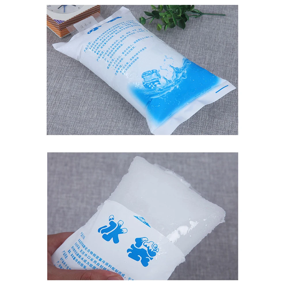 Food Keep Cold Compress Water Injection Icing Bags Gel Dry Cooler Bag Ice Pack
