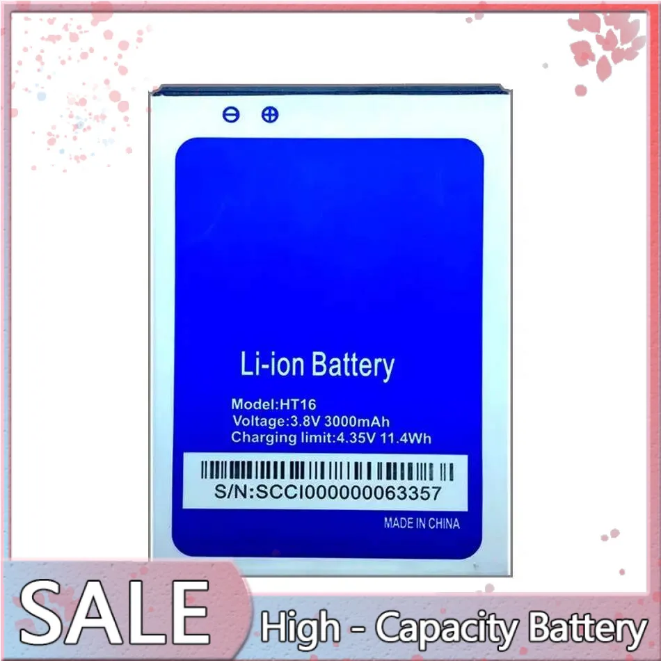

3000mAh For Homtom HT16 Mobile Phone Battery High Performance