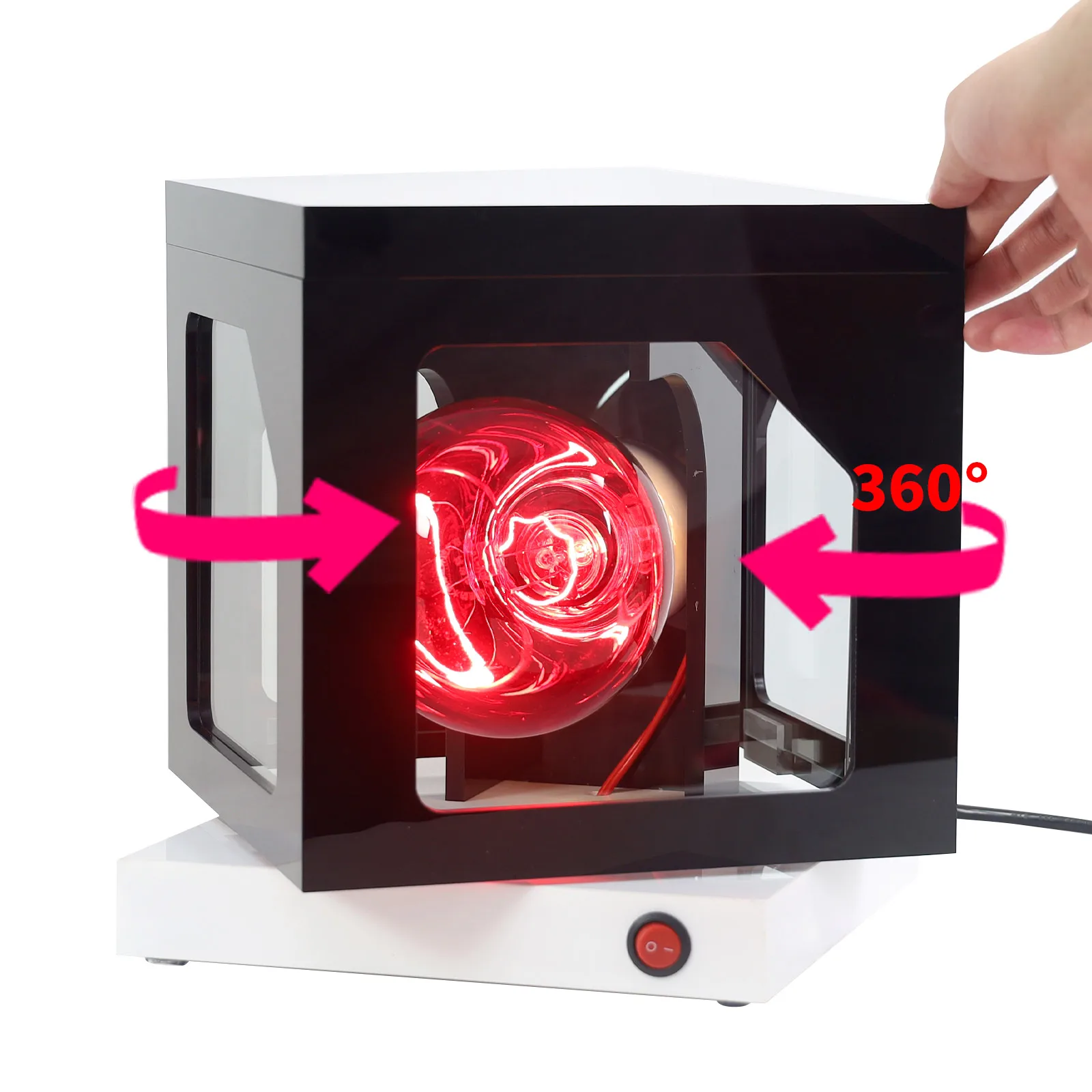Four-Sided Rotatable Solar Film Heat Lamp Display Stand Car Window Tint Heat Rejection Demo Stand Auto Film Testing Equipment