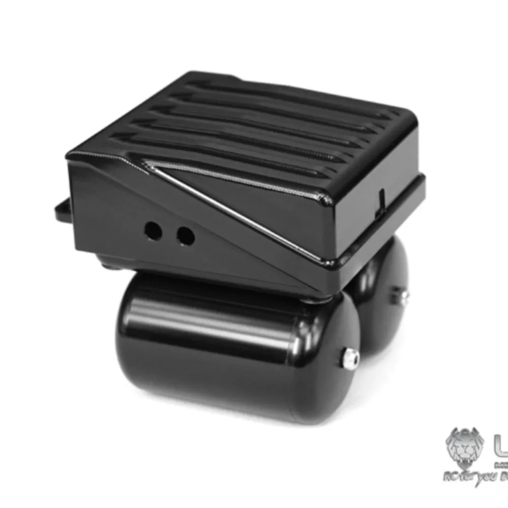 Metalowy pojemnik na baterie LESU, zbiornik powietrza A, do ciągnika RC Tamiyay w skali 1/14, zabawki do użytku na zewnątrz, TH02267