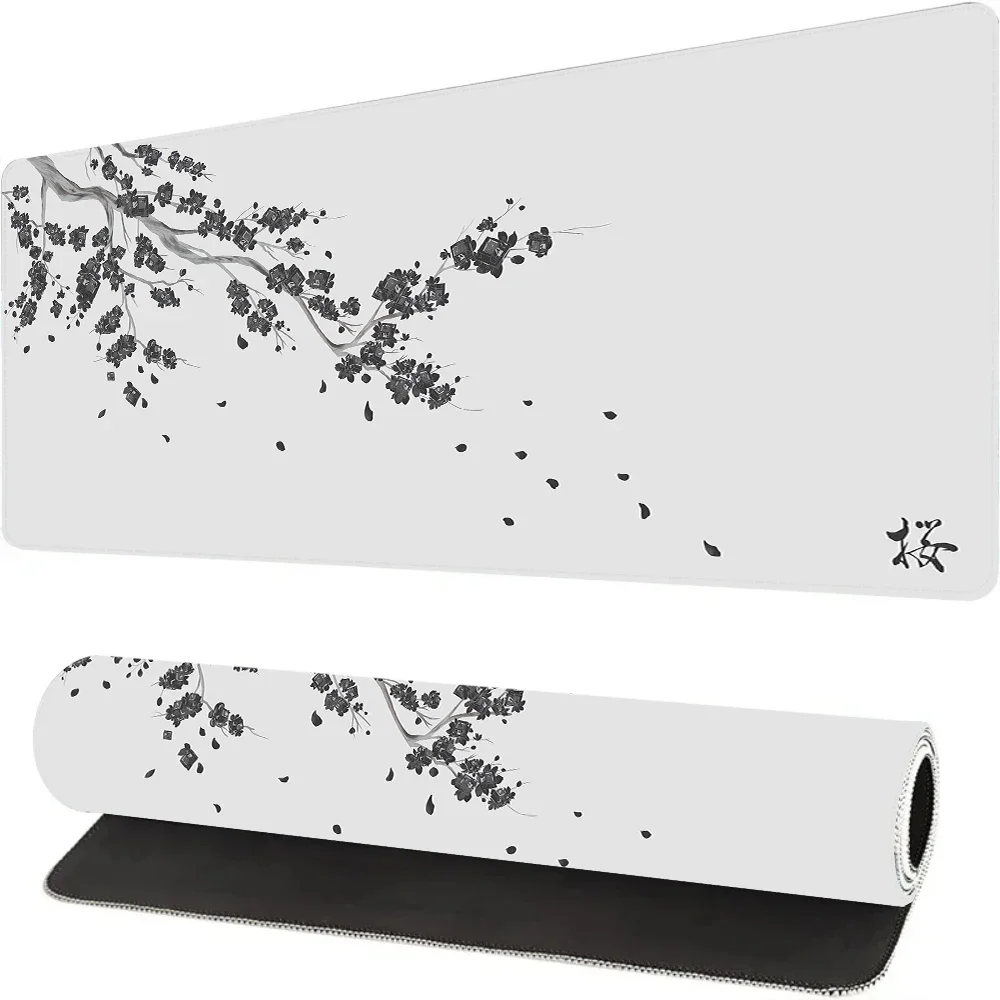 Japan Blue Sakura Gaming Mouse Pad Xl Purple Laptops Deskmat Cherry Blossom Mousepad Office Carpet Gamer Keyboard Computer Desks