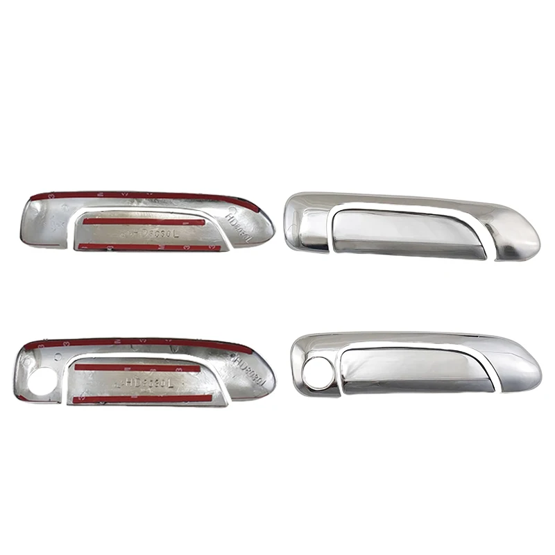 

ABS Chrome Car Door Handle Bowl Cover Trim For Honda Fit Jazz 2003 2004 2005 2006 2007 Silver Exterior Vehicle Parts Decorate