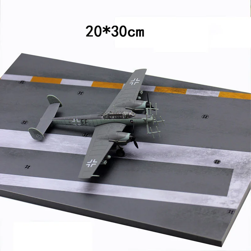 20*30CM Simulation Fighter Platform/Bomber Runway Board Model For Diy 1/72 Military Plane Scene Layout Materials Diorama Kit