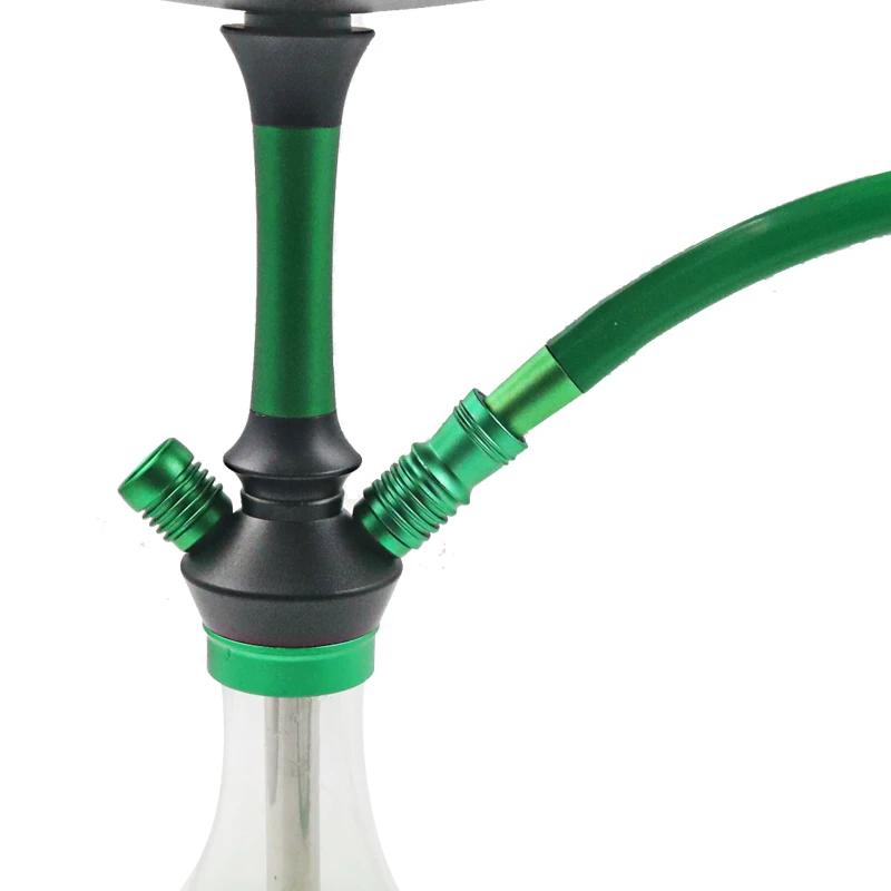 Tuyau de Chicha à Narguilé en Alliage d\'Aluminium, Connecteur de Tige d\'Eau, Adaptateur en Silicone, Accessoires pour struction er, 1 Pièce