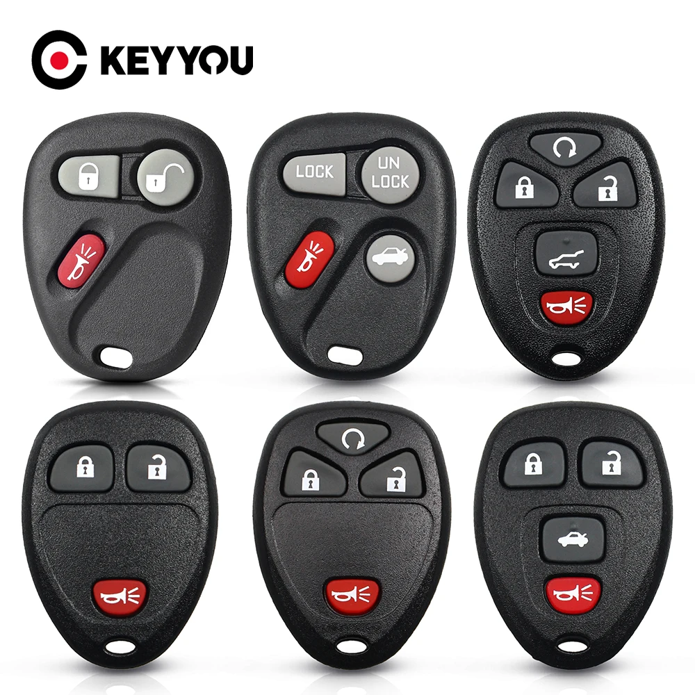 

KEYYOU новый для Buick Hummer H3 GMC для Chevrolet Colorado Keyless Entry Smart Remote Car Key Case 2/3/4/5 кнопок