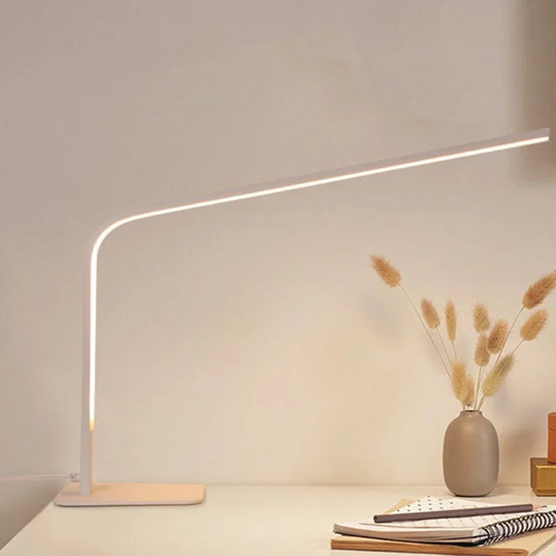 Bureaulamp Bureaulamp met voet 3 kleuren Dimbare helderheid Lampara Led Escritorio Witte bureaulamp Vloerlamp voor thuiskantoor