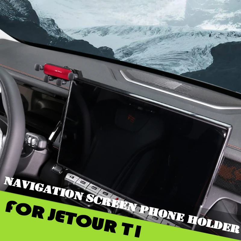 

Car Navigation Screen Phone Holder Fit for Jetour Shanhai T1 2024 2025 Modified Car Central Control Navigation Screen Accessorie