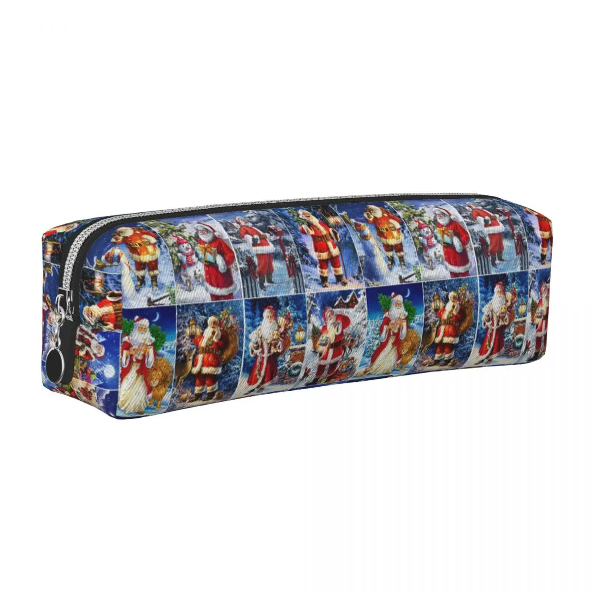 

Модный пенал с Рождеством Санта-Новогодние пеналы коробка для ручек для студентов большая сумка для хранения офисный подарок канцелярские принадлежности