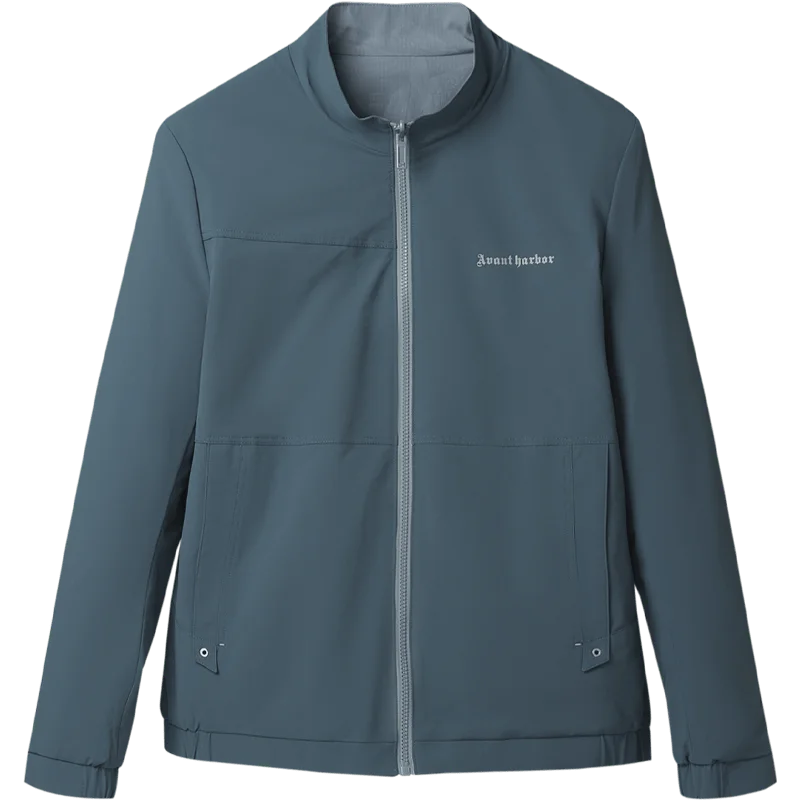 Chaqueta Reversible VPG para hombre, abrigo sencillo y versátil, abrigo de viaje diario para primavera y verano, ligero y antiarrugas