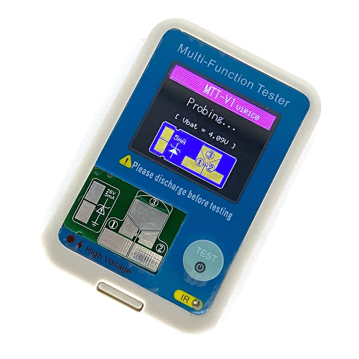 New MTT-V1 High Precision Transistor Tester Multimeter for Diode Triode MOS/PNP/NPN Capacitor Resistor Transistor