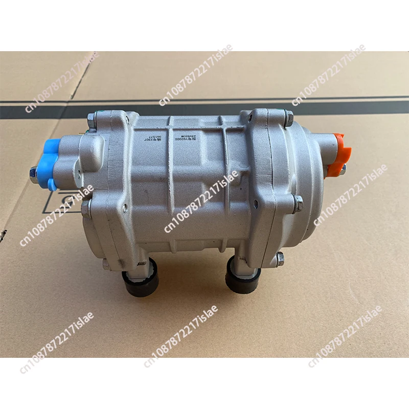 ที่จอดรถไฟฟ้าพลังงานใหม่ยานพาหนะเครื่องปรับอากาศคอมเพรสเซอร์การแปลงความถี่เลื่อนเครื่องทําความเย็นดัดแปลง 12v24V