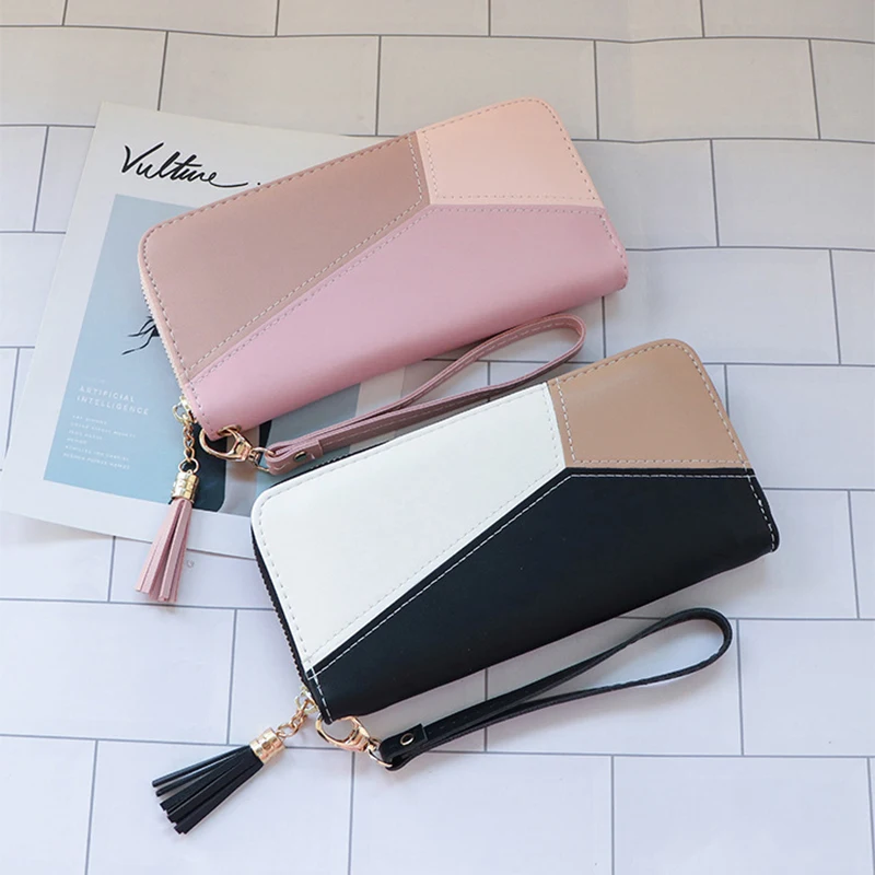 Wallet Women Simple Hand Bag Woman Purses Zipper Long Wallet for Women PU Leather Lady Purses Leather Cute Wallets Luxury