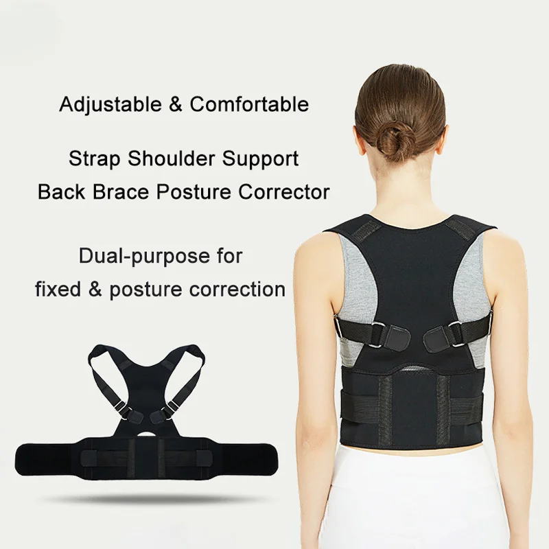 Comfortable Upper Back Brace Posture Corrector Spinal Support For Adult Strap Shoulder Support Back Brace Posture Corrector