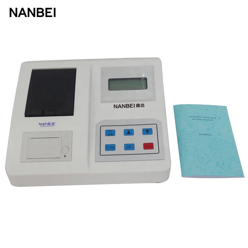 Soil nutrient testing detector for NPK PH Organic matter and salinity analyzer