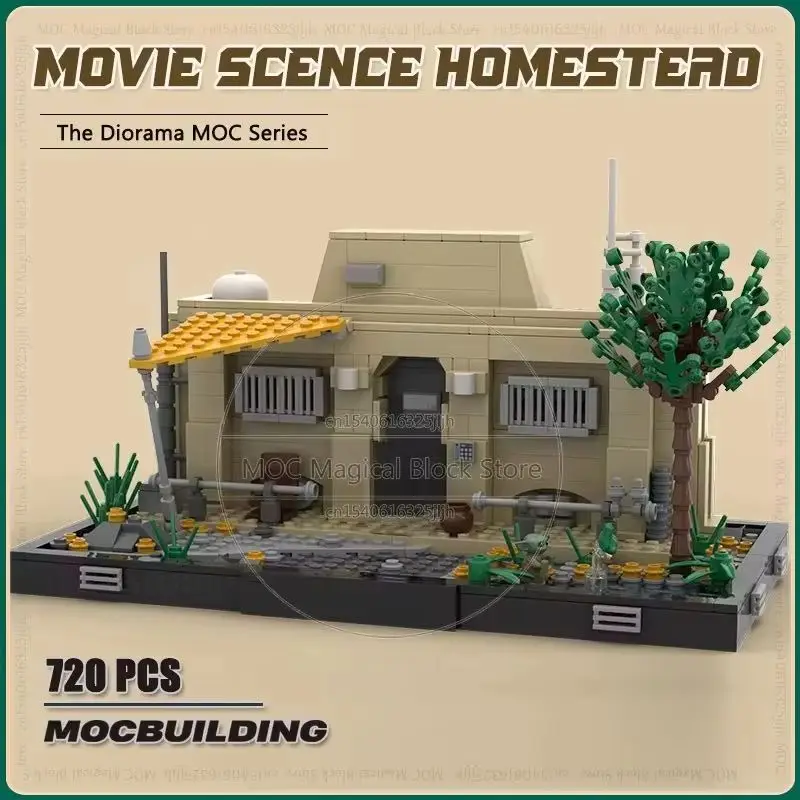 

Фильм Scence Homestead Diarama Moc Строительные блоки Креативные технологии Кирпичи DIY Сборка Дисплей Коллекция игрушек Рождественские подарки