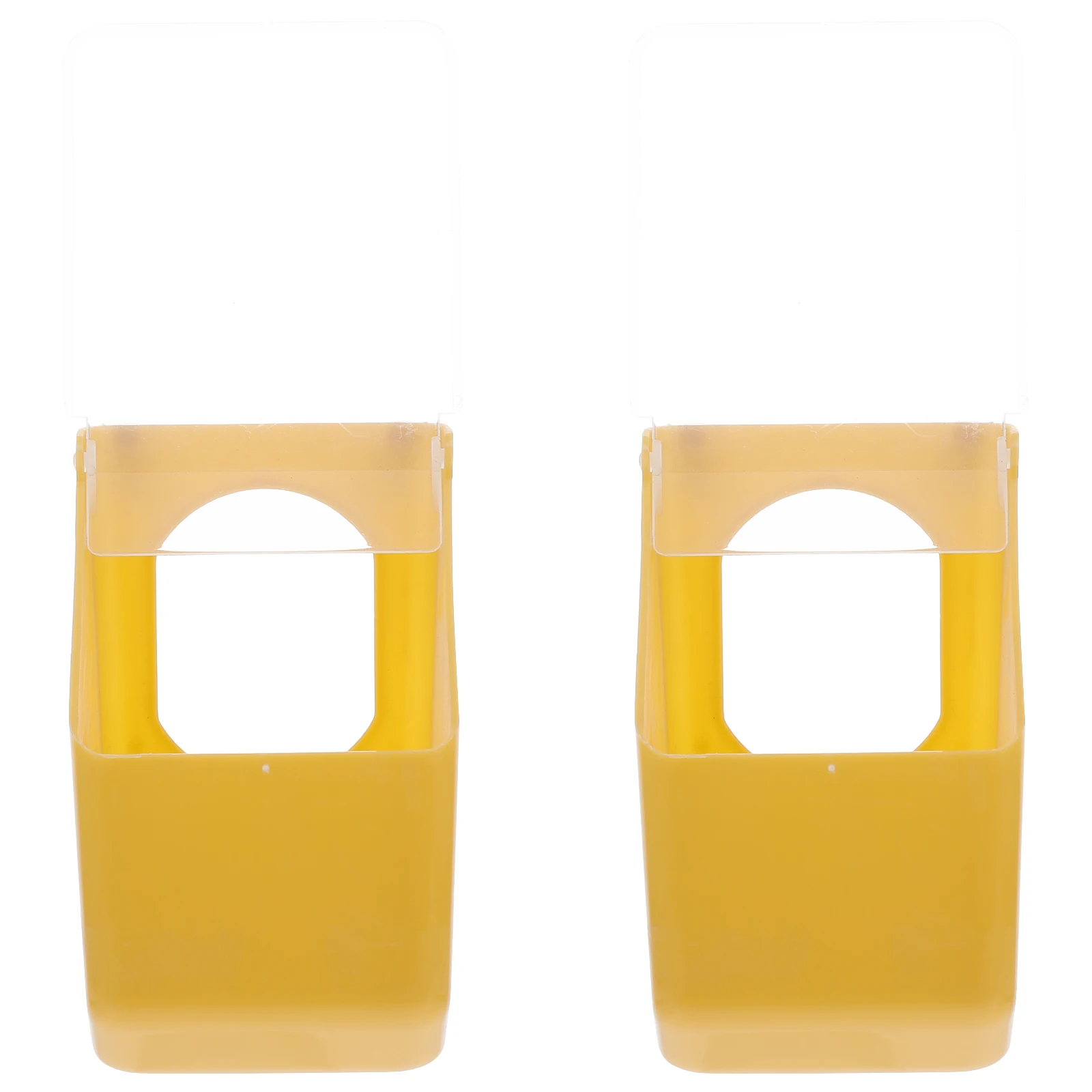 

2Pcs Pigeon Feeder Bird Food Container Hanging Design Reusable Easy Installation Feed Storage Poultry Feeder Bird Food Container