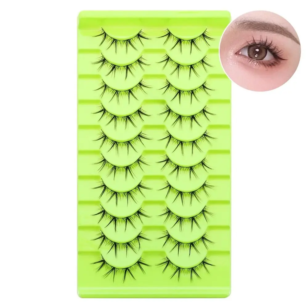 5 أزواج حزمة اليابانية تأثيري الرموش الصناعية دراماتيكية سميكة وهمية الرموش ملحقات فو المنك قطاع جلدة للنساء الفتيات