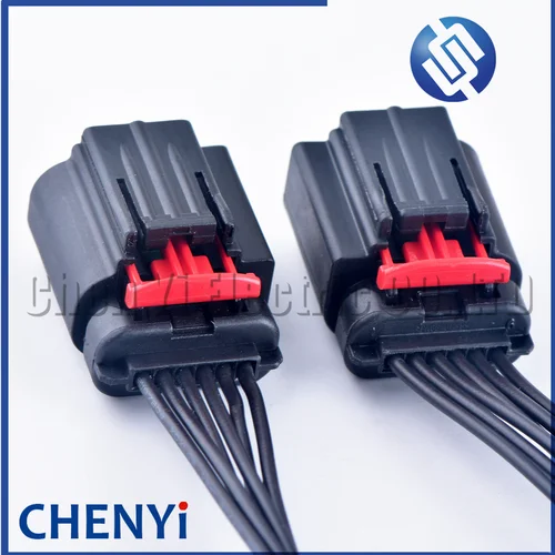 Imagen 2 del producto Conector de válvula de acelerador de Pedal de acelerador automático de 6 pines medidor de flujo de aire enchufe de arnés de cableado 1438153 -5 1- 1419168 -1 Para Ford Mazda