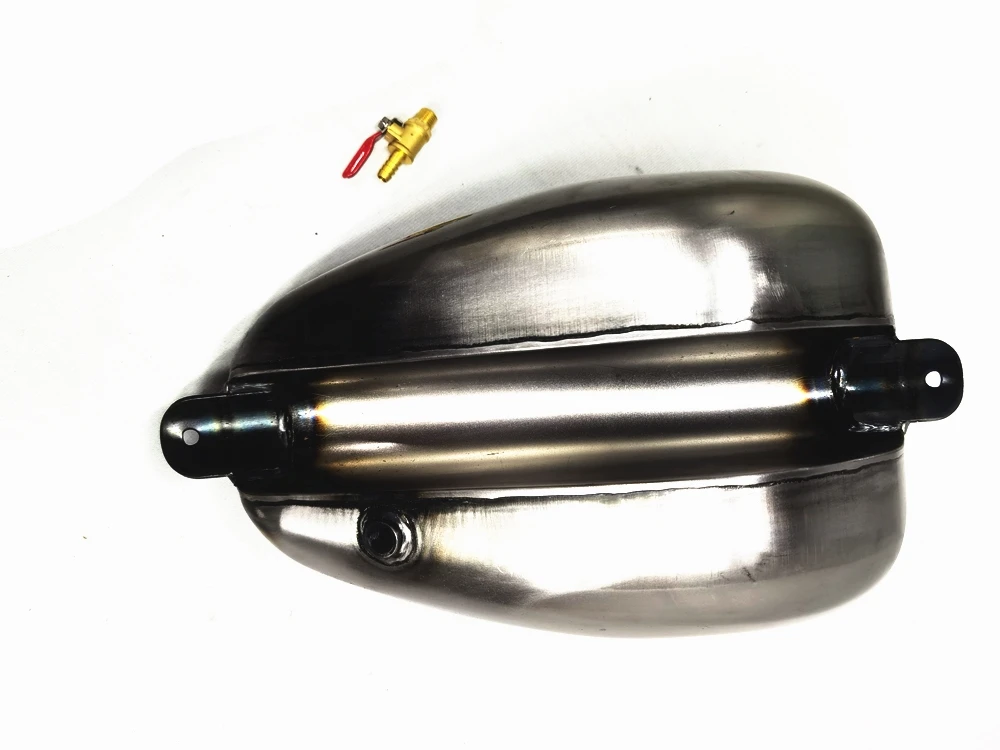Motorcycle Petrol Gas Fuel Tank 8cm 7L Mid Waist Universal Fit For Harley All Models