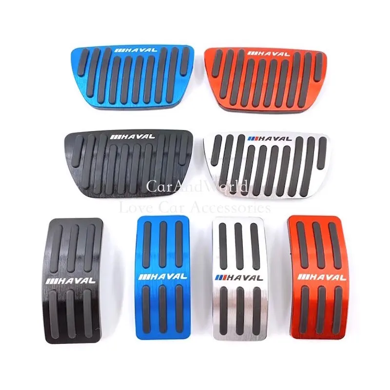 Aluminium Alloy Car AT Foot Rest Pedals Accelerator Gas Pedal Brake Cover Non-slip Pads For GWM HAVAL DARGO 2020-2025