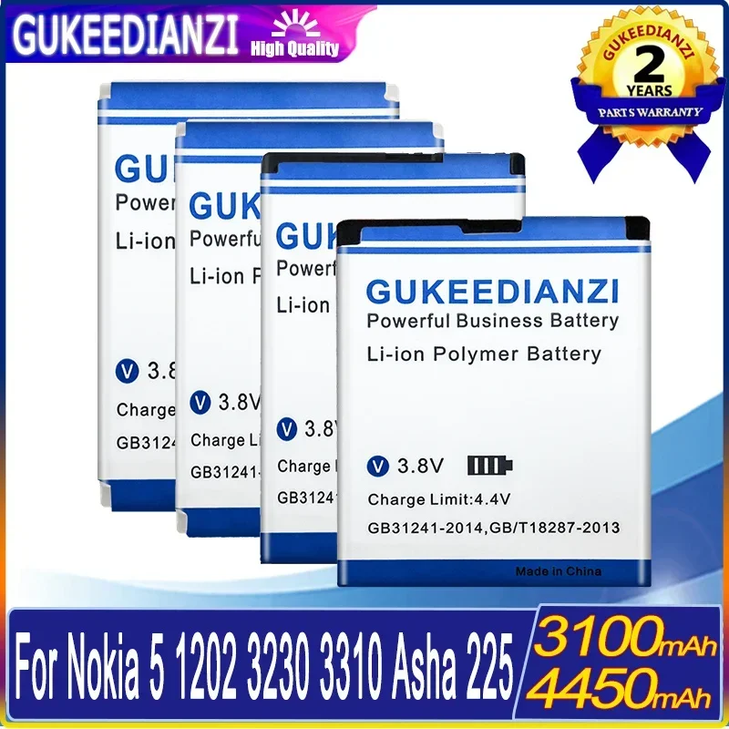 Battery For Nokia 5 Dual SIM TA-1053 DS SIM TA-1044/3108 2135/3230 5070/3310 3330/Asha 225/1202 1265/BL-5B BL-4C BL-4UL HE321