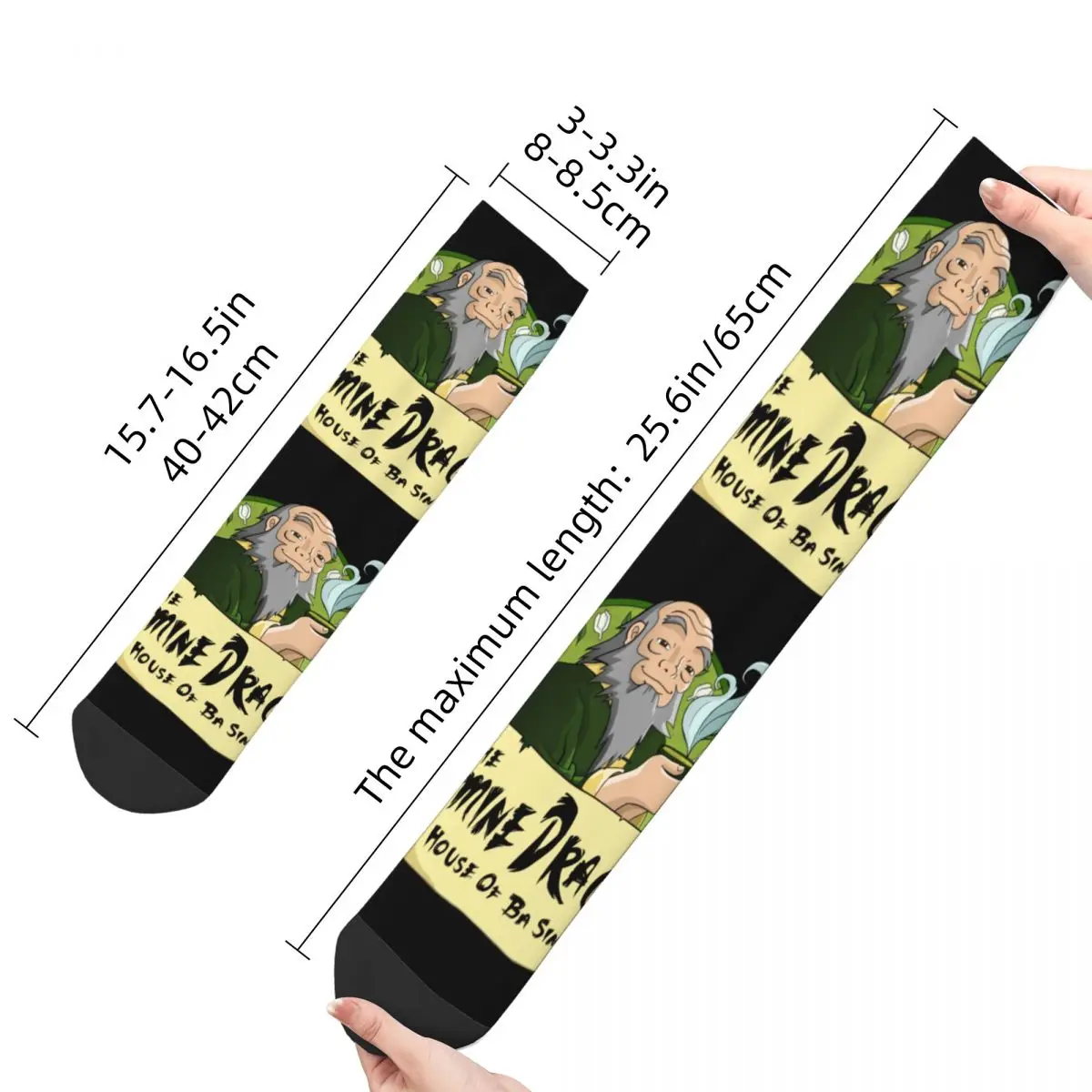 The Jasmine Dragon Tea House Socks Men Women Casual Iroh Avatar-The Last Airbender Socks Spring Summer Autumn Winter Socks Gifts