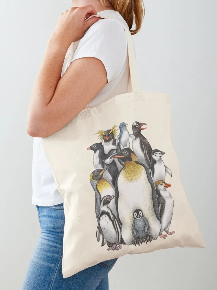 

Penguin Obsession Tote Bag custom fabric bag Reusable bags Customizable tote bag sacs de shopping
