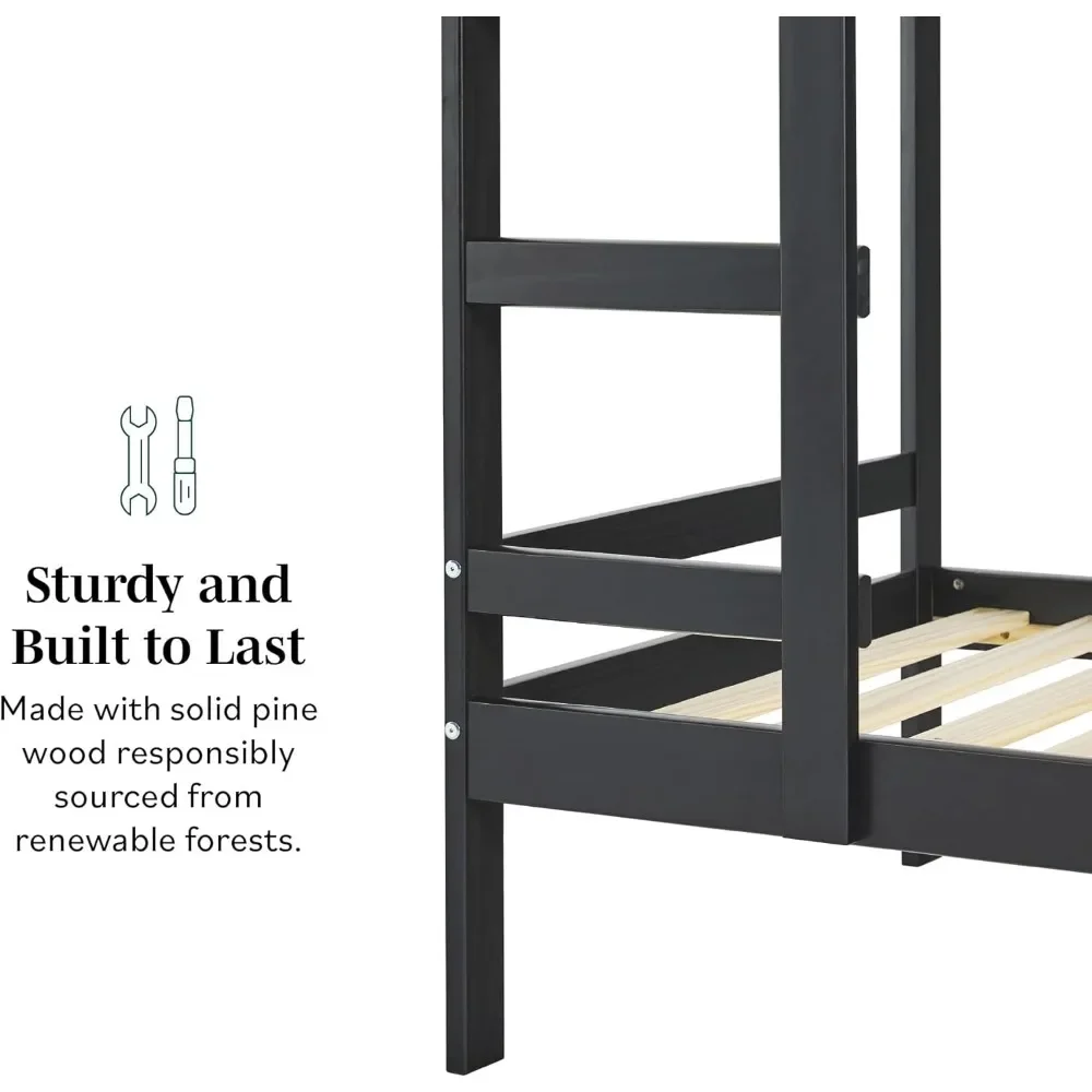 Kinderbedframe, Moderne Tweepersoons Slaapkamer, Twee Maten, Kinderbedframe