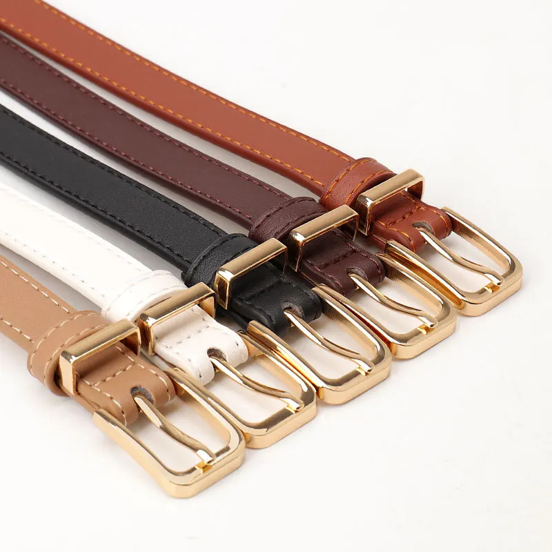 1spc ins style belt, women's student belt, fashionable and versatile decorative jeans, simple and casual style, thin belt