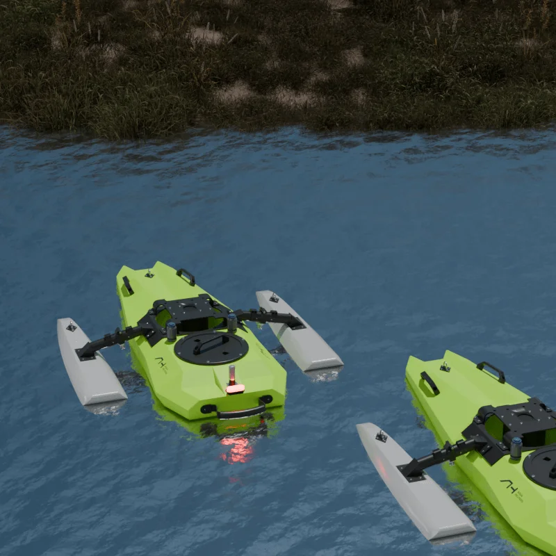 Canoe design Unpowered unmanned surface vehicle with ADCP