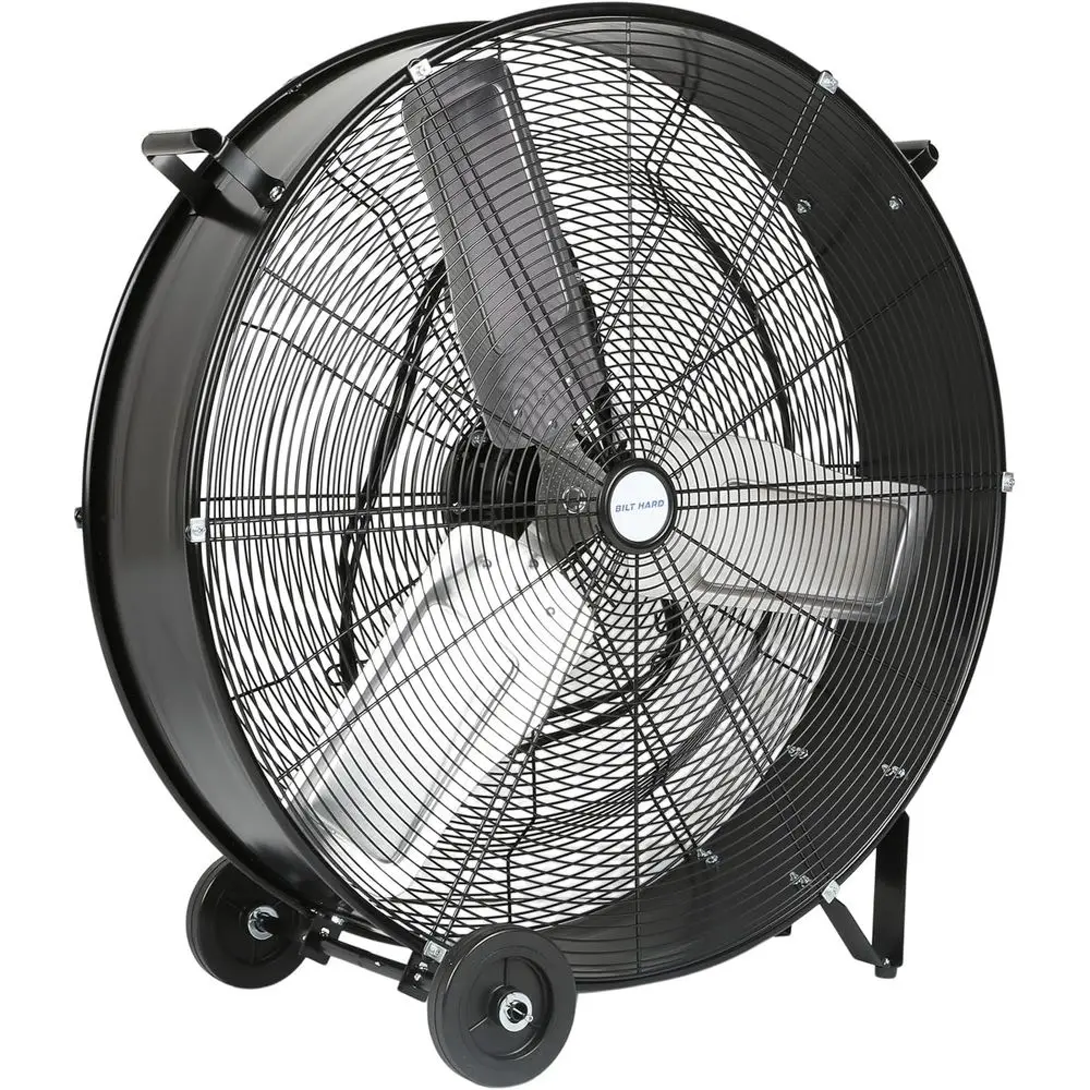 

High-Velocity 30 2-Speed 13000 CFM Industrial Grade Drum Fan for Shop, Garage, Warehouse, and Basement - UL Listed