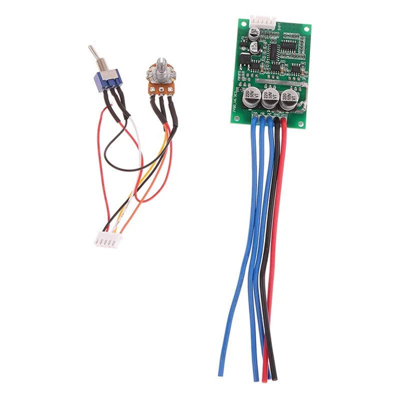 1Set DC 12-36V 500W Three-Phase Brushless No Hall Motor Controller Brushless Sensor Green